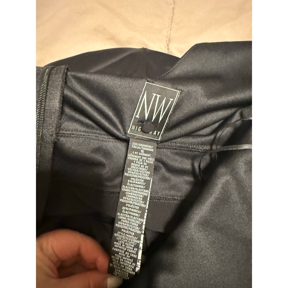 Black Long Gown Dress size 16 - Picture 9 of 9